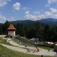 Râșnov, Burganlage, Panoramablick von derselben.