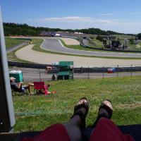 Brno, MotoGP, Blick auf VIP-Kurve.
