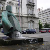 Brno, Kubusträgerstatue.