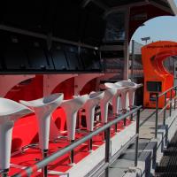 Barcelona, Circuit de Catalunya, Leerer Honda-Stand.