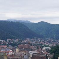 Braşov, Blick von der Zitadelle über die Stadt.