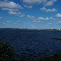 Blick auf Helsinki von Suomenlinna.