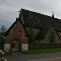 Kirche in Gammelstads Kyrkstad Luleå.