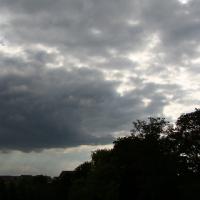 Trüber Himmel in Maisons-Laffitte.