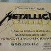 Eintrittskarte Metallica in Prag.