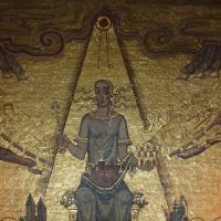 Wandmosaik im Stadhuset Stockholm.