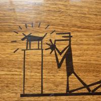 Strichmännchen im Stadhuset Stockholm.