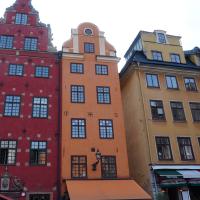 Schöne Häuser am Schlossplatz.