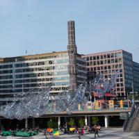 Geschmückter Sergels Torg.