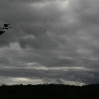 Wolken von Alta nach Muonio.